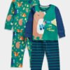Mothercare Boys Full Sleeves Camping Adventure Pyjamas - Pack of 2 - Green
