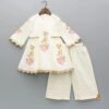 Pre Order: Bird Embroidered Kurti And Hakoba Palazzo