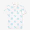 LACOSTE Logo Print Cotton Polo T-Shirt