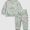 MOTHERCARE Girls Enchanted Garden Floral Print Sweatshirt & Joggers Set