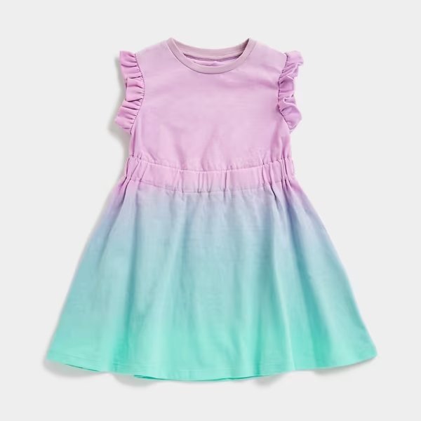 Mothercare Girls Short Sleeve Casual Dress - Purple