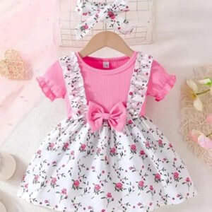 Floral Print Short Sleeve Dress