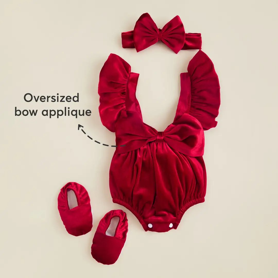 Oversized Bow Onesie